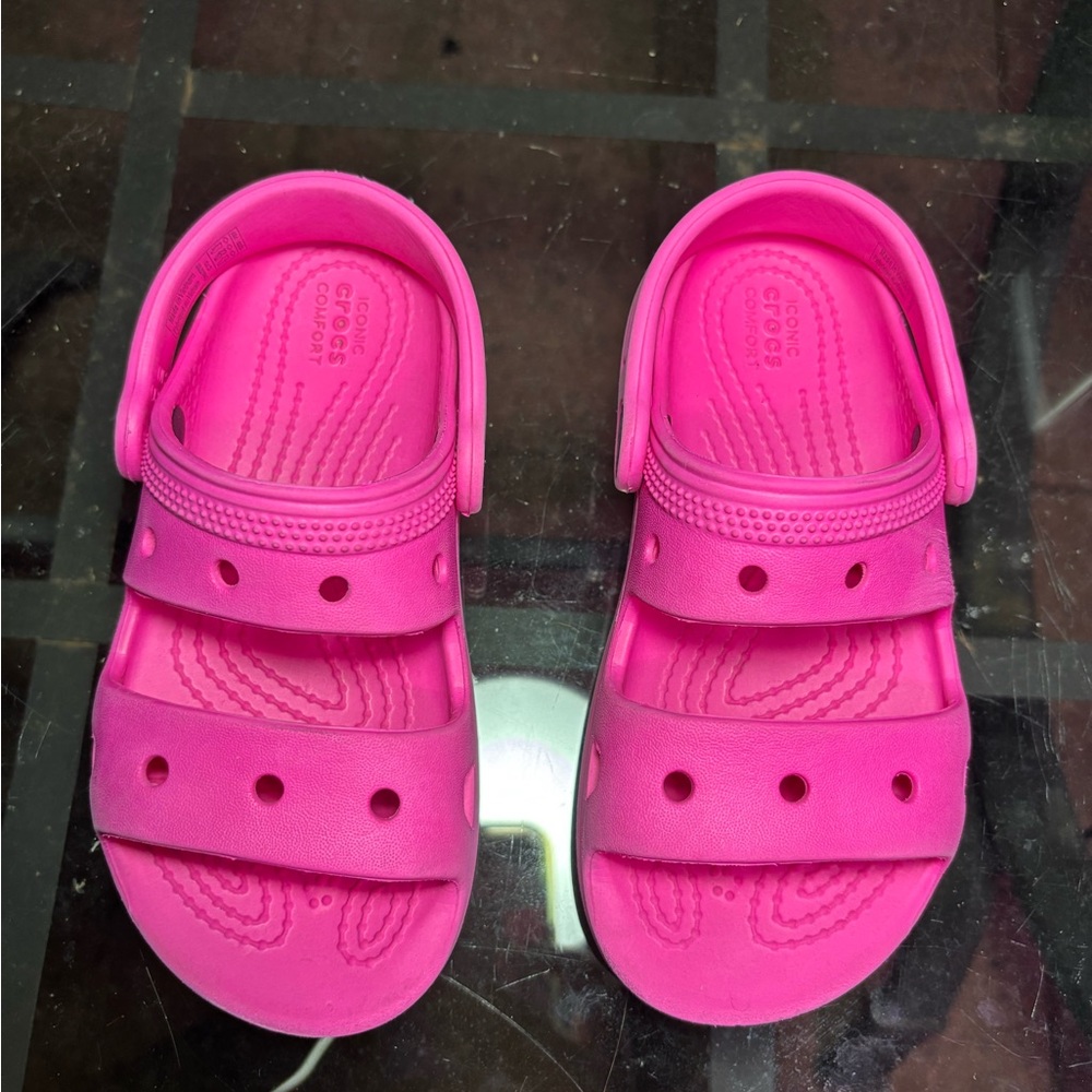 CROCS Kids Bright Pink Sandals